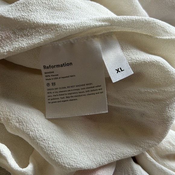 Reformation Inka Dress in Leila Off Shoulder Smocked Floral Womens Size XL - Picture 13 of 15